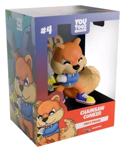 Conker’s Bad Fur Day – Action Figure Vinyl Conker con Motosega (8 cm)
