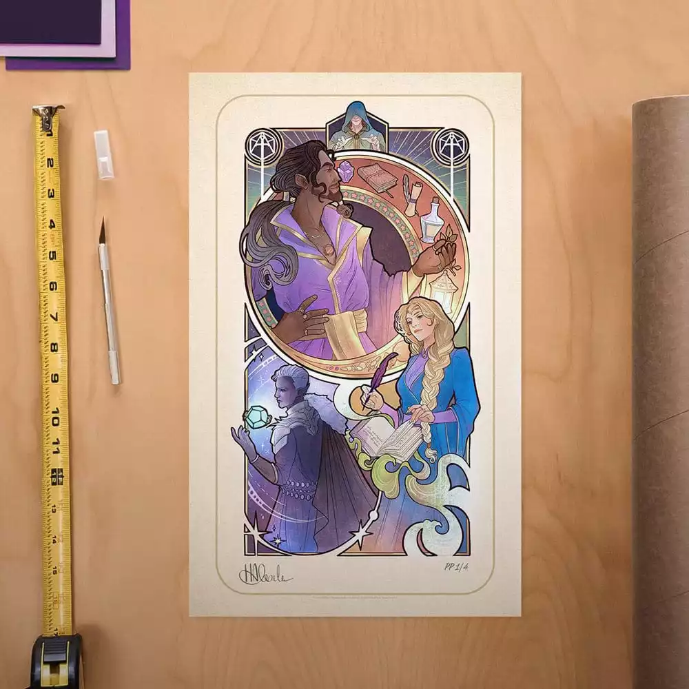 critical-role-art-print-matthew-mercer-10th-anniversary-art-nouveau-illustrations-46-x-28-cm-unframed-1784889172-1