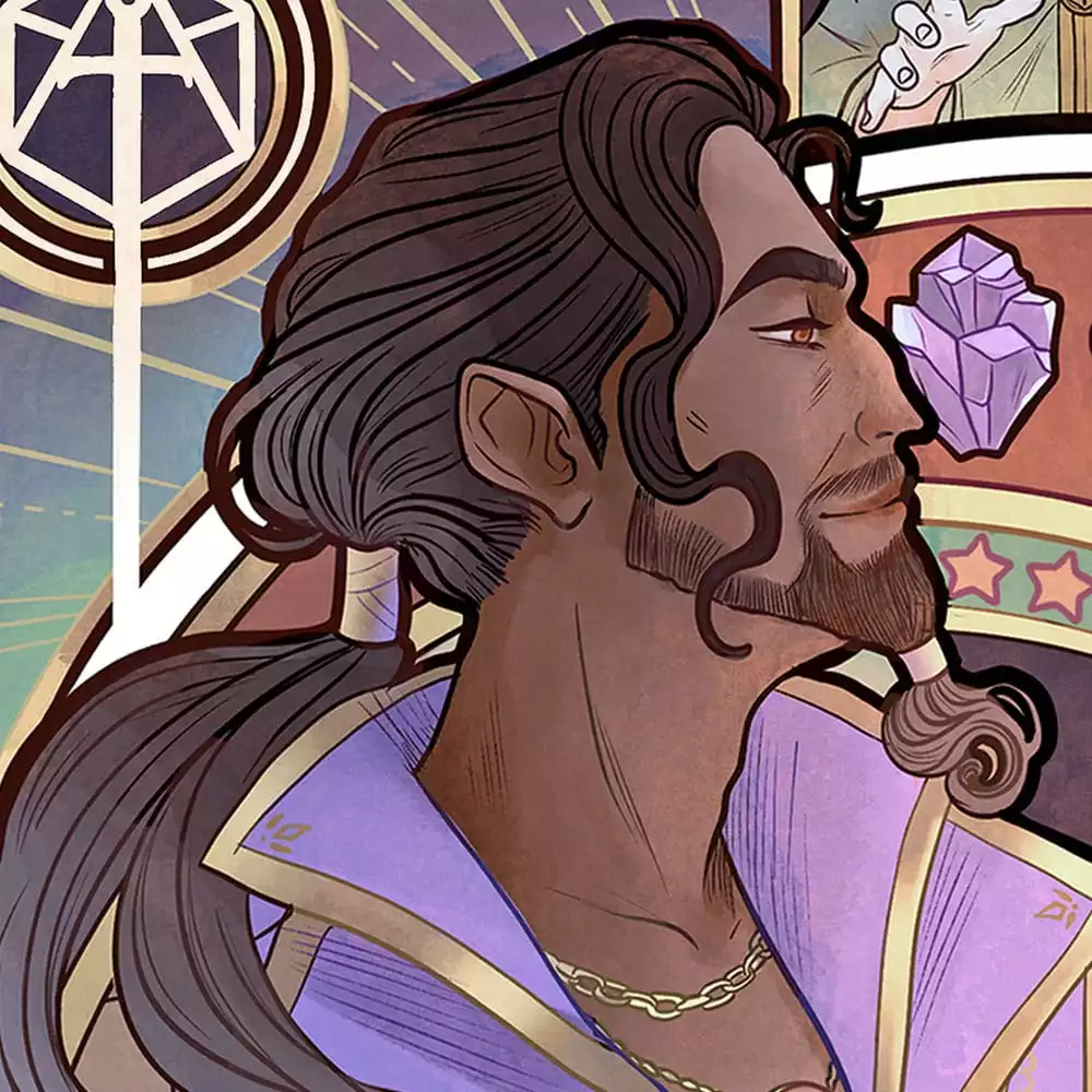 critical-role-art-print-matthew-mercer-10th-anniversary-art-nouveau-illustrations-46-x-28-cm-unframed-1784889176-4