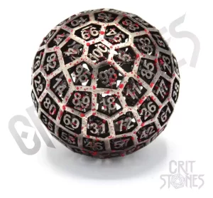 Dadi Centigrave Hollow Metal CritStones D100