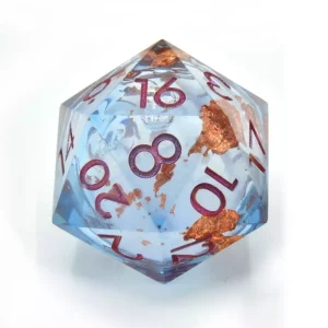 Dadi Liquid Core CritStones Seraphic Reverie D20 da 3 cm