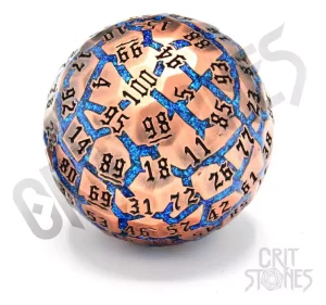 Dadi Metal D100 Hextech CritStones