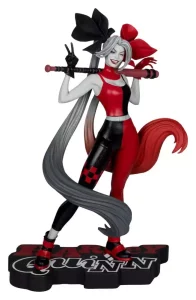 Statua Harley Quinn: Red, White & Black - DC Direct (1/10, Alex Garner)