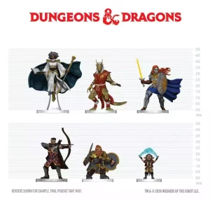 D&D Icons of the Realms Miniature Figure Set - Player's Handbook - Swords & Staves Starter Set 20 cm