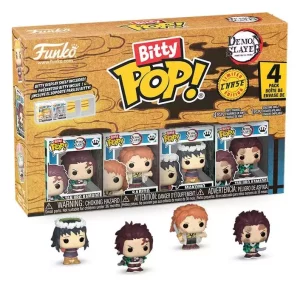 Demon Slayer: Kimetsu no Yaiba Bitty POP! Vinyl Figure - Confezione da 4
