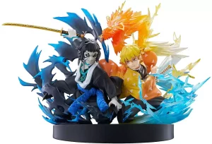 Demon Slayer: Statua PVC Zenitsu Agatsuma & Kaigaku - 15 cm