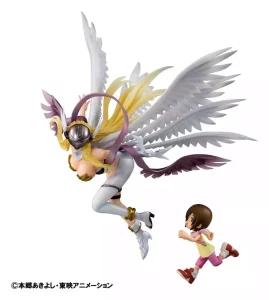 Statua PVC Digimon Adventure: Angewomon & Hikari Yagami - 22 cm