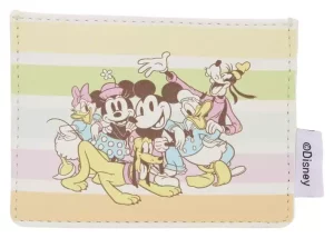 Portacarte Disney Loungefly Mickey and Friends Strisce Arcobaleno