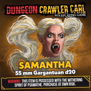 Dungeon Crawler Carl: Dado d20 Samantha da 5,5 cm