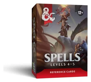 Carte di Riferimento D&D: Incantesimi (Livelli 4-5) - Versione Italiana
