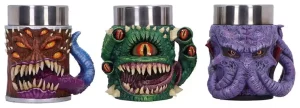 Dungeons & Dragons: Set di 3 Bicchieri da Tavernale Mini Monster (9 cm)