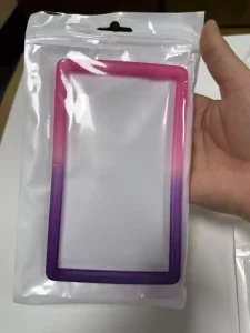 Bumper Evoretro per Card PSA Graded: Gradient Rosa-Viola Glitter