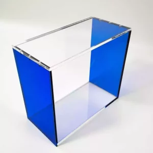 Custodia Magnetica Acrilica Evoretro per ETB con Bordi Colorati - Blu