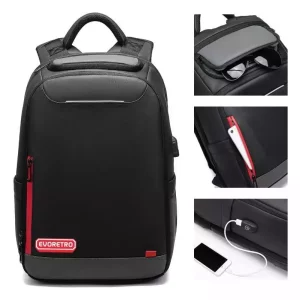 EVORETRO Zaino da Viaggio e Custodia Trasportabile Mini Kit Nero