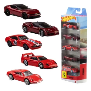 Ferrari Hot Wheels Die-Cast Vehicle Set da 5 - Scala 1/64
