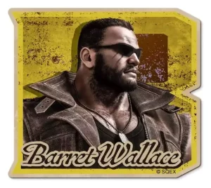 Adesivo Personaggio Final Fantasy VII Remake - Barret Wallace