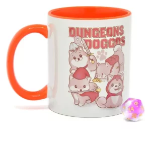 Set Regalo Glassstaff Tazza & Dadi D20 Dungeons & Doggos