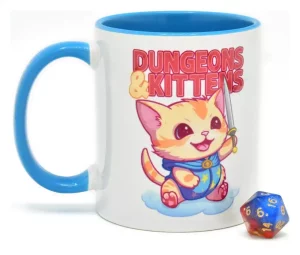 Set Regalo Glassstaff Tazza e Dado D20 Dungeons & Kittens