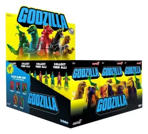 Godzilla Toho (Metallico) Action Figure Blind Box Wave 5 Display (12)