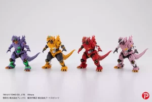 Godzilla x Evangelion: Set Statuette PVC da 4 - Mechagodzilla Kiryu Eva Colour Ver. (9 cm)
