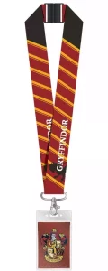 Portachiavi Deluxe con Portacarte Harry Potter Grifondoro
