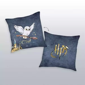 Cuscino Harry Potter Logo & Gufo Boccino 40x40 cm