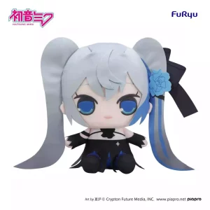 Hatsune Miku Kyurumaru Peluche Grande Rosa Blu - 28 cm