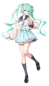 Hatsune Miku - Sweet School Life PVC Figure (Pure Version) – 18 cm