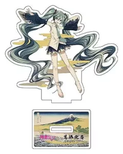 Hatsune Miku x Katsushika Hokusai iXima - Supporto Acrilico Die-Cut 'Schizzo della Baia di Tago a Ejiri' (10 cm, Set da 5)