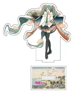 Hatsune Miku x Katsushika Hokusai iXima: Supporti Acrilici Die-Cut – Shinagawa Gotenyama (10 cm, Set di 5)