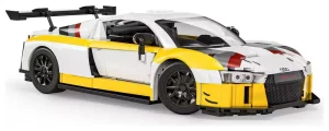 Hot Wheels Elite Mattel Set Costruzione Brick Shop '15 Audi R8 LMS 1/16