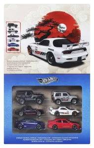 Hot Wheels Silver Series - Set di 6 Macchinine Die-Cast – Streets of Japan 1/64
