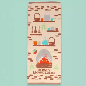 Astro di Feltrin - Asciugamano Howl’s Moving Castle con Calcifer – 34 x 80 cm
