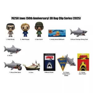 Jaws: Clip per Sacchetti in PVC 3D - Collezione 50° Anniversario (Display da 24)