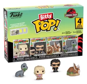 Jurassic Park Bitty POP! Vinile da Collezione Triceratopo - Confezione da 4 (2,5 cm)