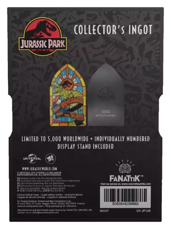 jurassic-park-ingot-stained-glass-style-metal-11-cm-1784855409-3 jurassic-park-ingot-stained-glass-style-metal-11-cm-1784855409-3