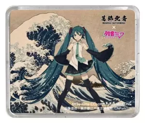 Hokusai x Hatsune Miku: Magnete 3D Trentasei Viste del Monte Fuji - La Grande Onda