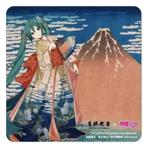 Magnete Auto Katsushika Hokusai x Hatsune Miku - Trentasei Viste del Monte Fuji - Vento Fine, Mattina Serena
