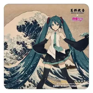 Magnete per Auto Katsushika Hokusai x Hatsune Miku - Trentasei Viste del Monte Fuji / La Grande Onda
