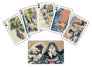 Carte da Gioco Katsushika Hokusai x Hatsune Miku
