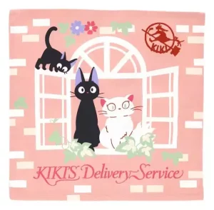 Cuscino Kiki Consegne Speciali Natsu - Copricuscino Rosa Dolce con Jiji