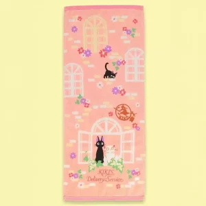 Asciugamano Kiki Consegne Speciali Natsu Rosa Dolce con Jiji - 34x80 cm