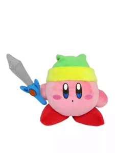 Plush Kirby con Spada - 12 cm