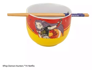 Ciotola Ramen KPop Demon Hunters Mira Spice Queen con Bacchette