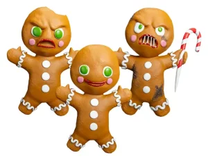 Krampus: Set di 3 Figure Repliche Ufficiali Gingerbread Men