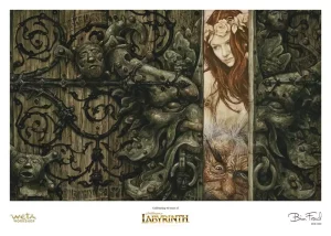 Labyrinth (1986) Stampa d'Arte Limitata Sarah ed Hoggle, 30 x 42 cm