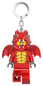 Lego Mini Figura Portachiavi Uomo Vestito da Drago