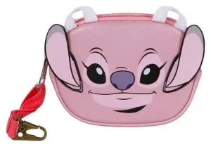 Portafoglio Lilo & Stitch Faccina Angelo Rosa
