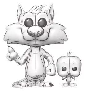 Looney Tunes POP! Vinyl Figure: Sylvester & Tweety - 9 cm