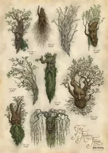 Stampa Artistica Il Signore degli Anelli: Ent della Foresta di Fangorn - 59 x 29,7 cm